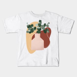 Mid century modern vases illustration 2 Kids T-Shirt